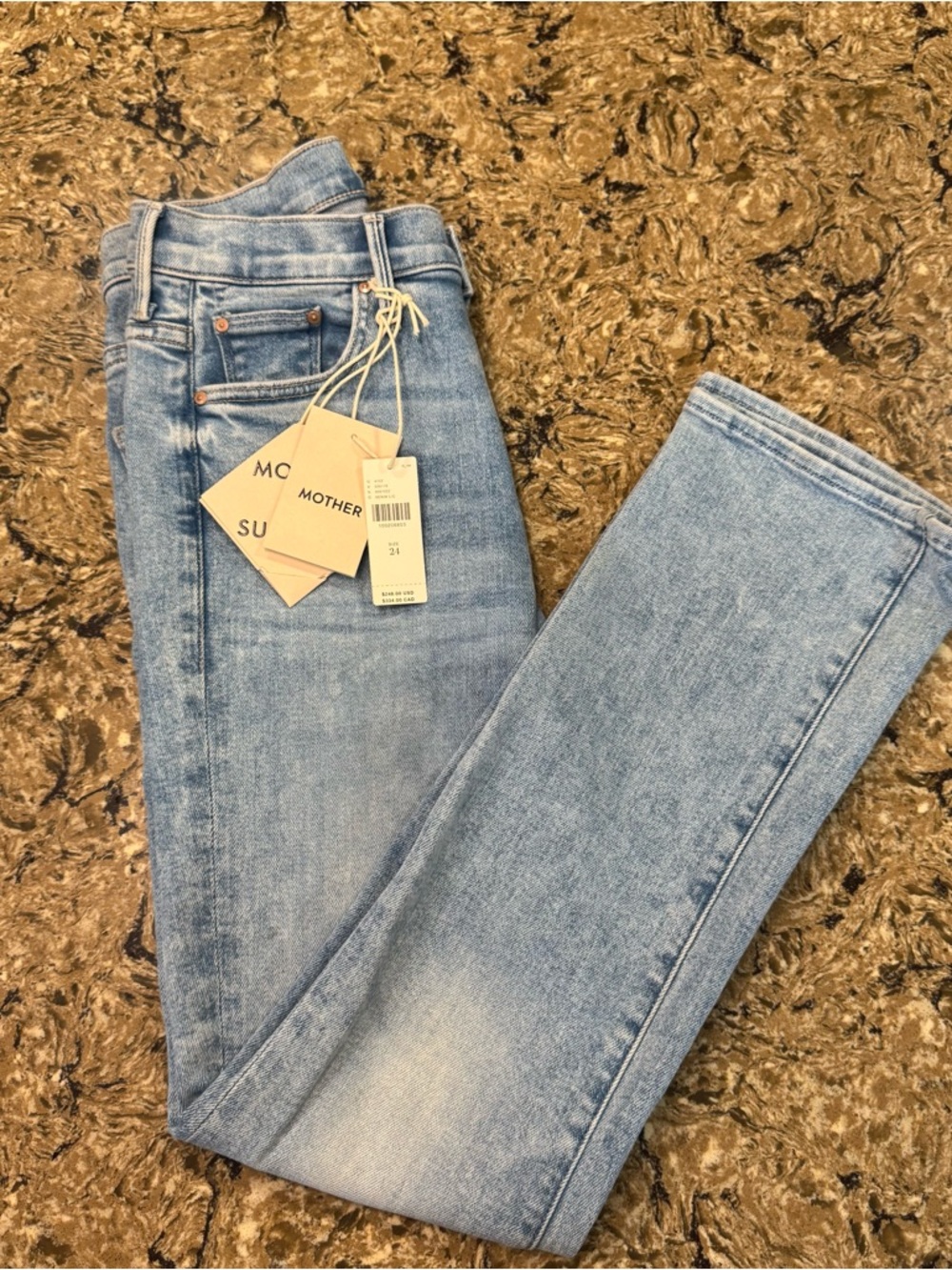 NWT MOTHER The Maven High-Waist Straight Leg Jeans 24